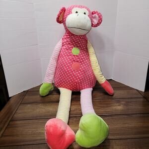 Sam's Club Giant Lanky Sock Pink Monkey Plush